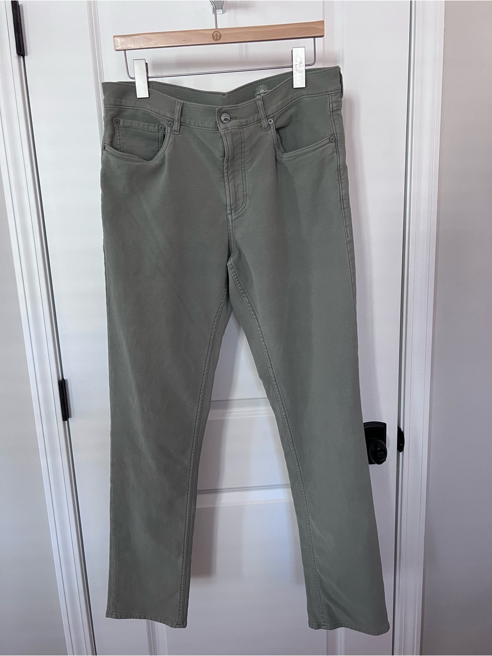 Faherty Men’s Stretch Five Pocket Pants Light Green Size 34 EUC